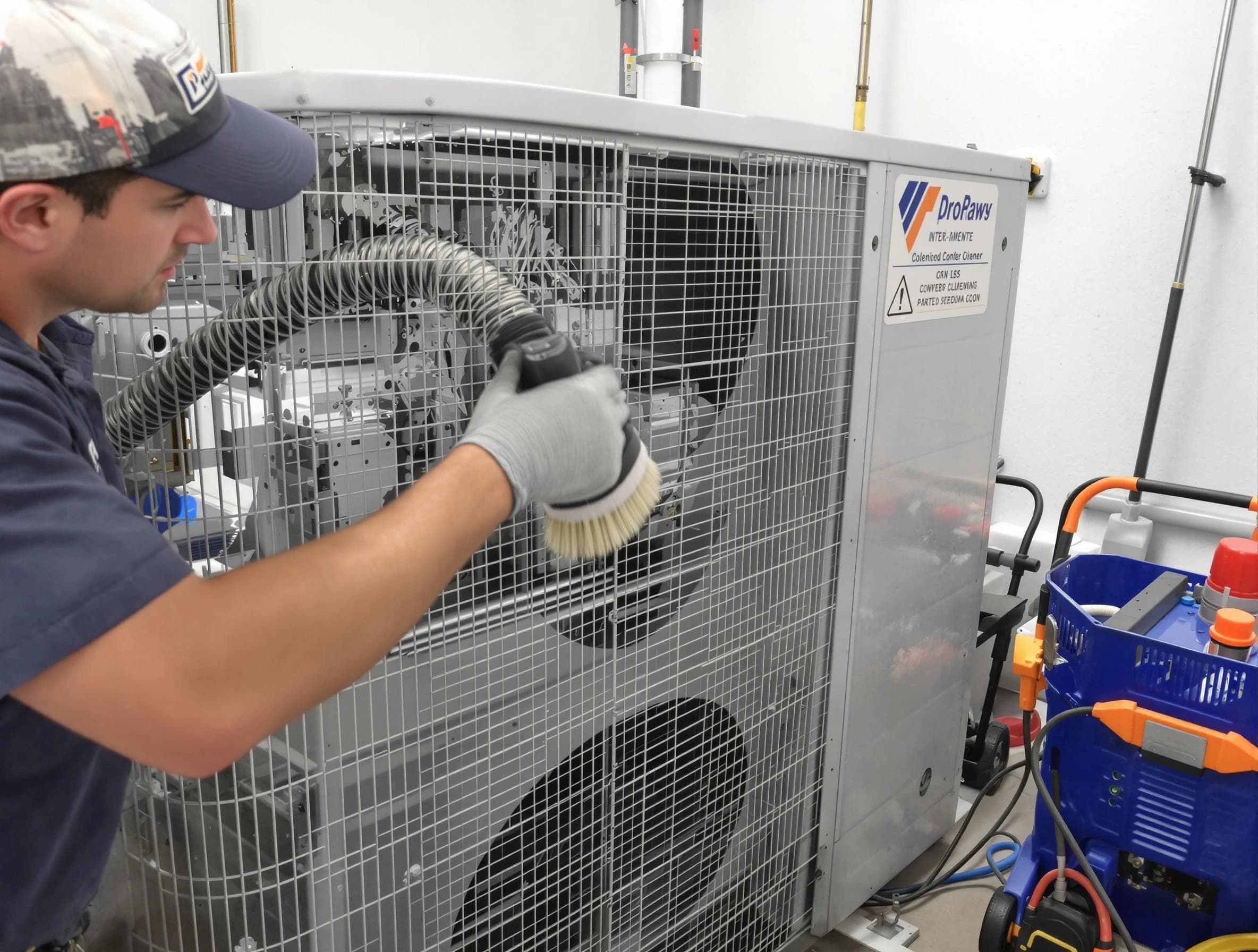 Canonsburg Air Duct Cleaning specialist performing precision AC coil cleaning for improved system performance in Canonsburg