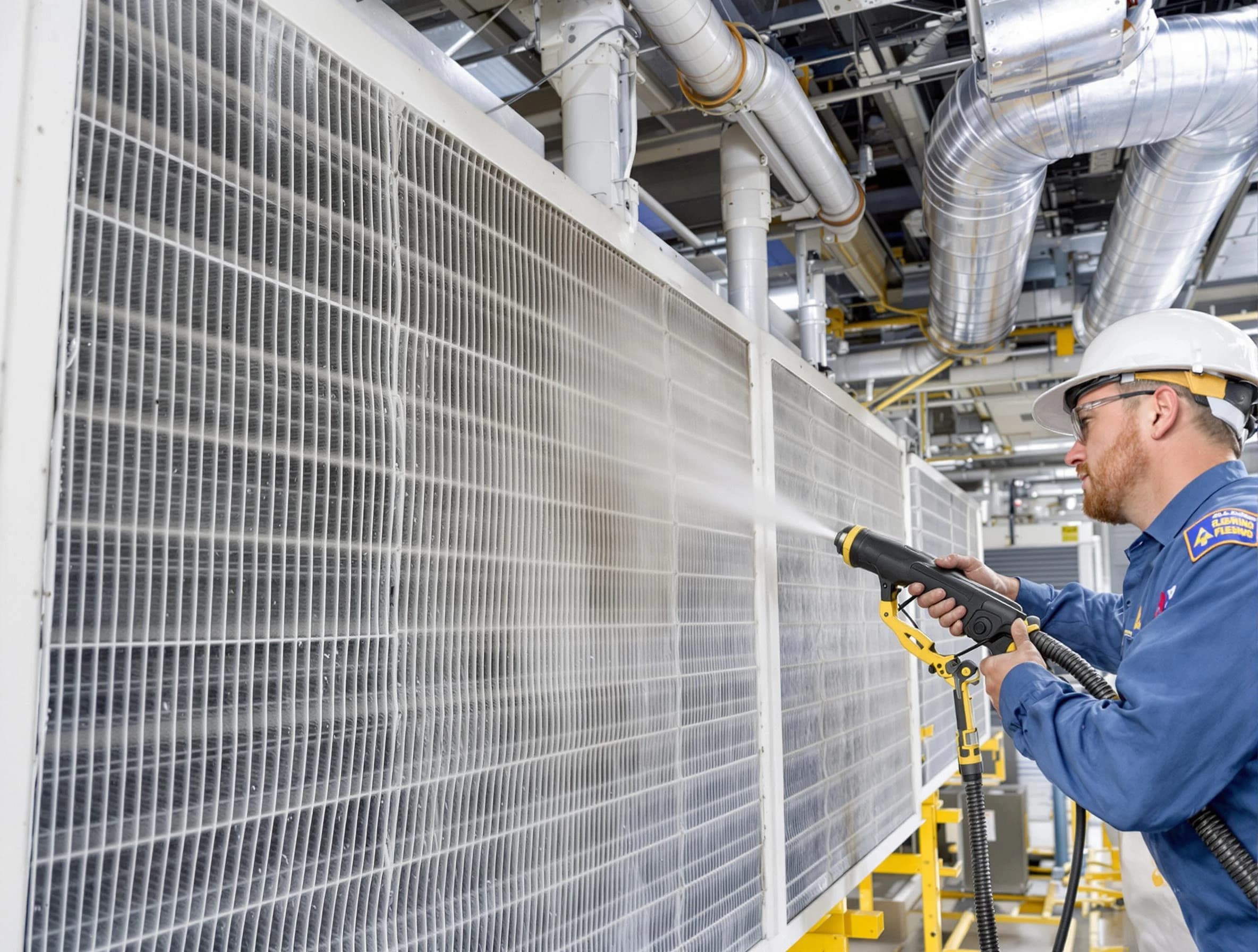 Professional commercial coil cleaning by Canonsburg Air Duct Cleaning in Canonsburg