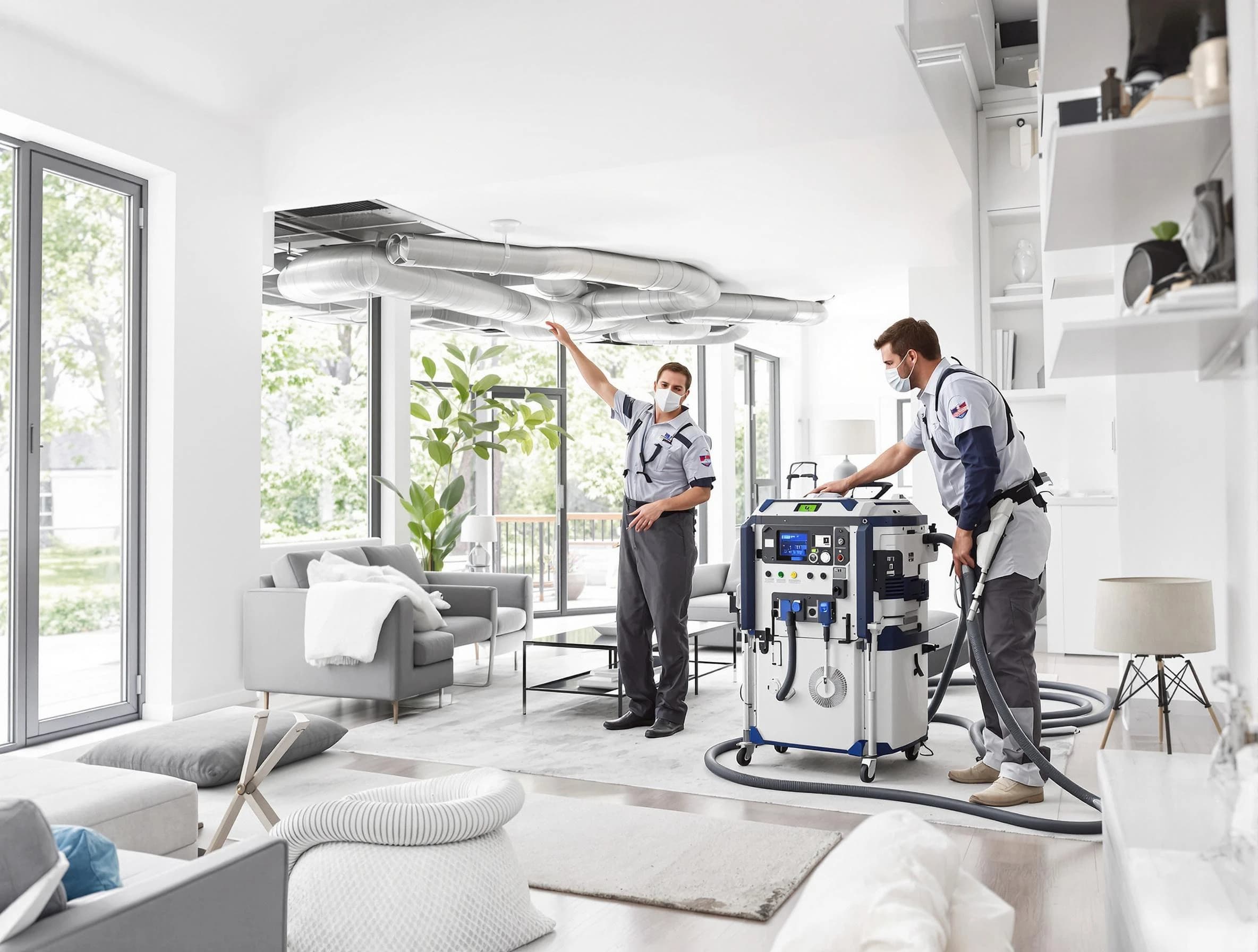 Canonsburg Air Duct Cleaning professional conducting pure air duct cleaning with state-of-the-art equipment in Canonsburg