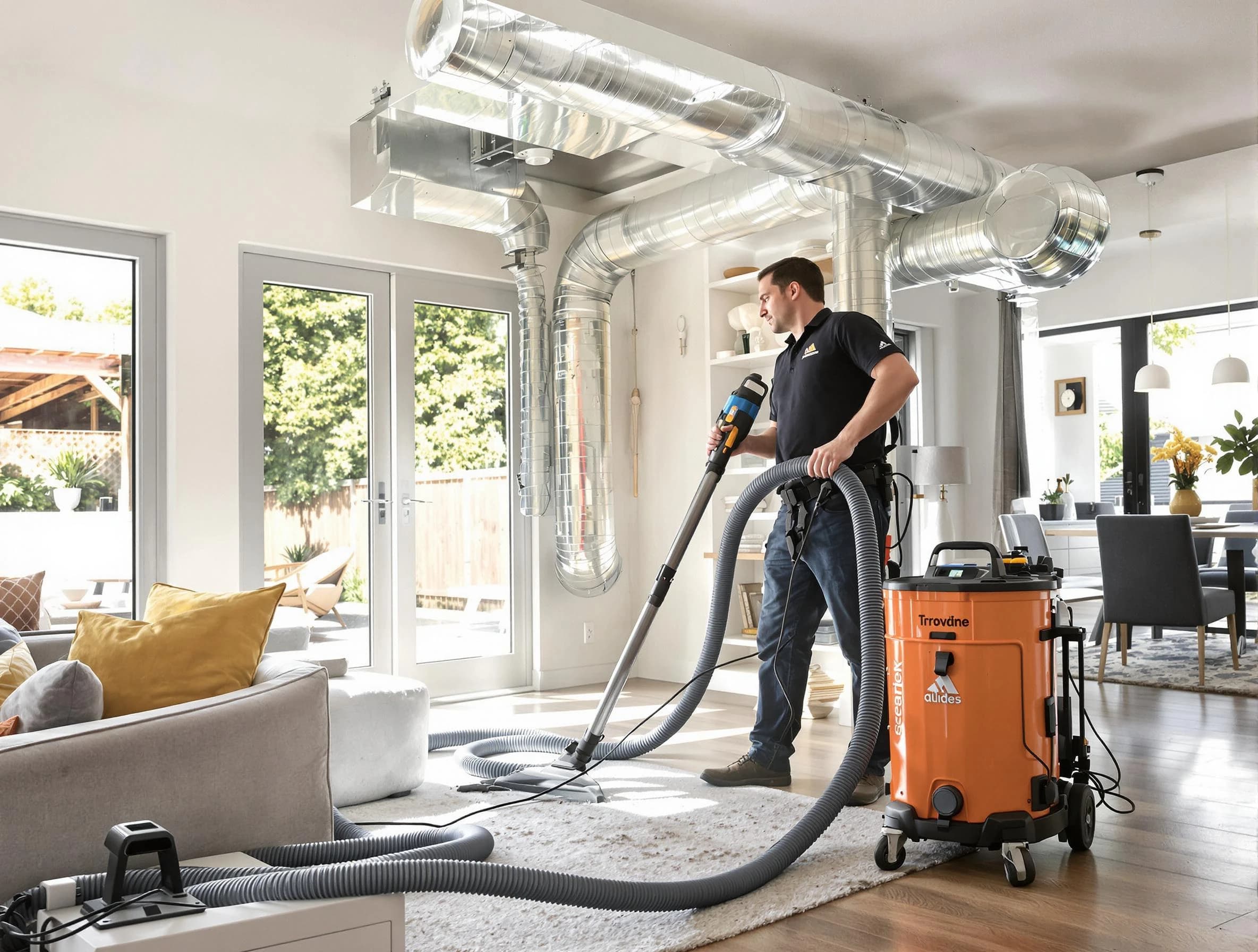 Canonsburg Air Duct Cleaning specialist performing thorough residential duct cleaning using advanced equipment in Canonsburg