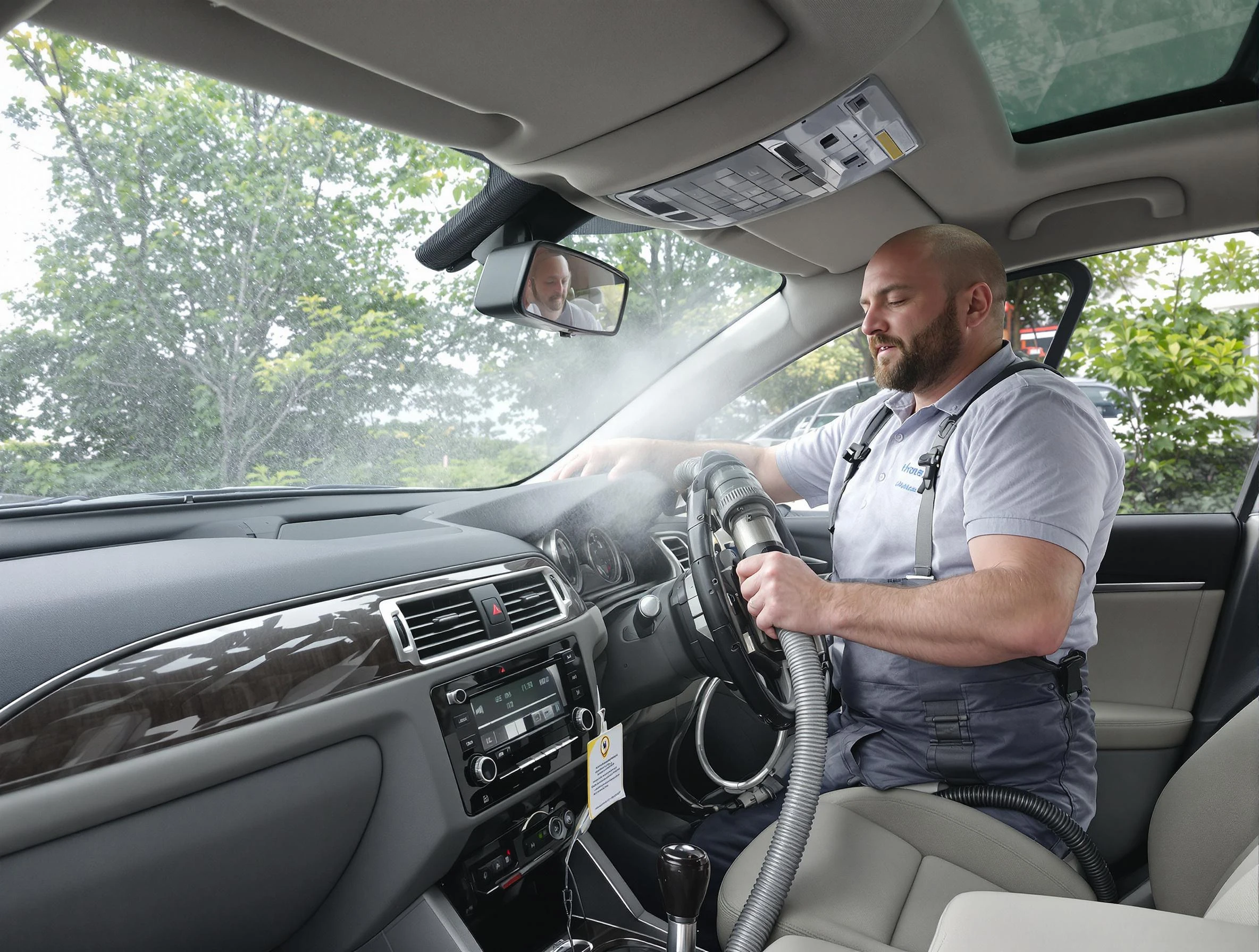 Canonsburg Air Duct Cleaning specialist performing professional car duct cleaning in Canonsburg
