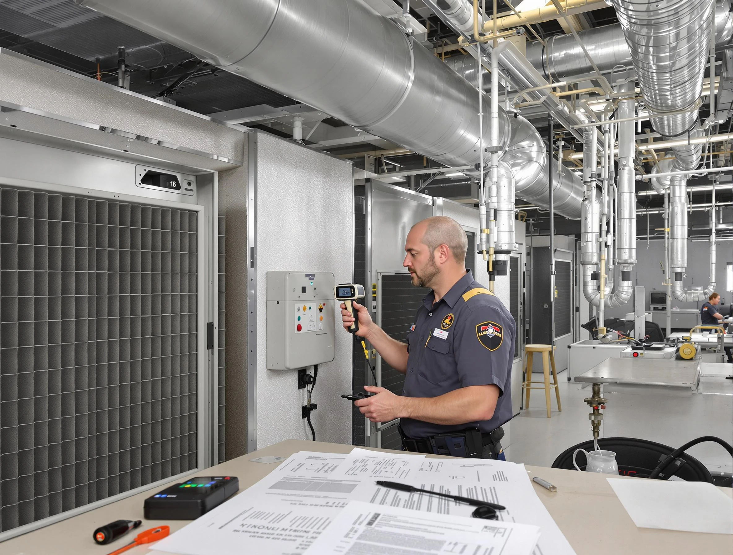 Professional filter system inspection by Canonsburg Air Duct Cleaning in Canonsburg